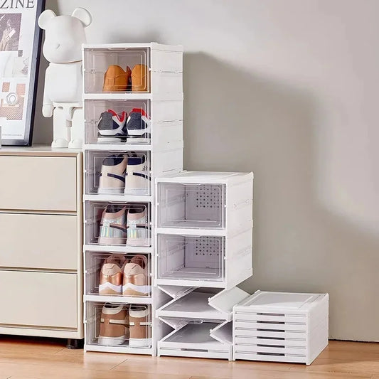 Organizador de zapatos | Caja de almacenamiento de zapatos plegable de 6 capas