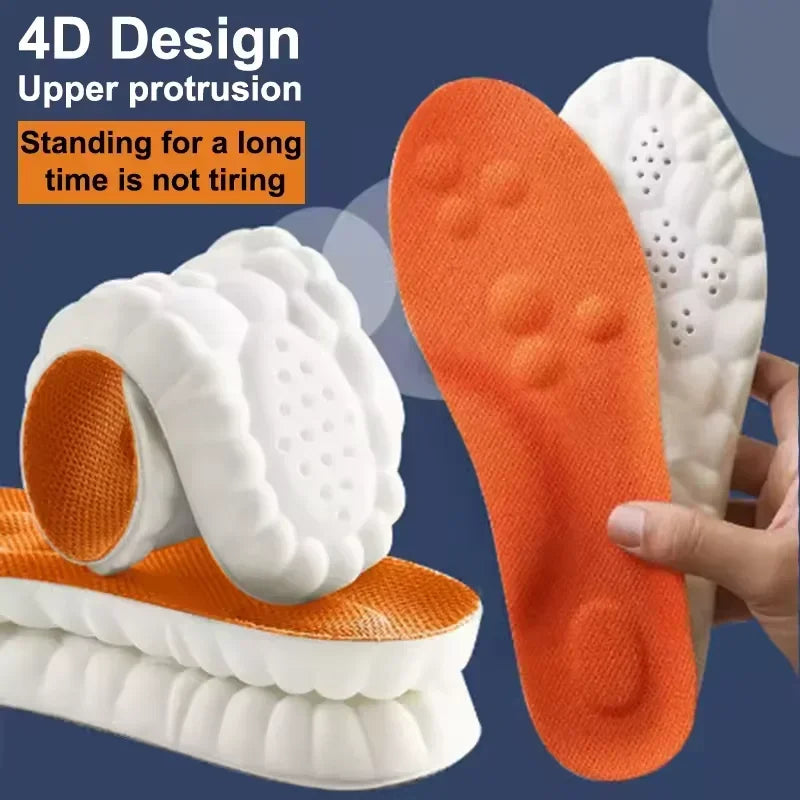Plantillas deportivas 4D con tecnología Cloud — máxima comodidad y amortiguación al caminar y correr