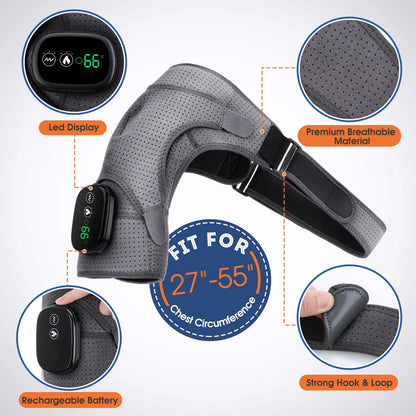 Masajeador Eléctrico de Hombros con Calor, Vibración