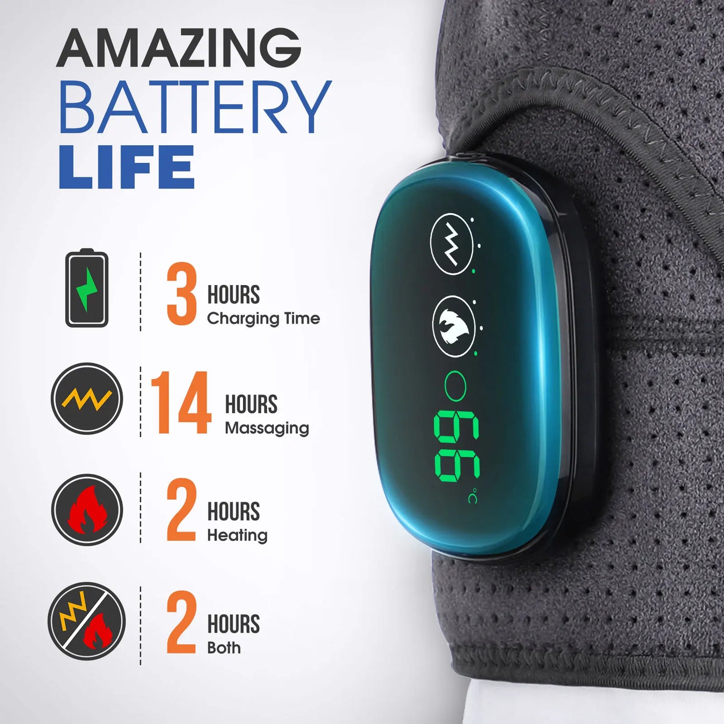 Masajeador Eléctrico de Hombros con Calor, Vibración