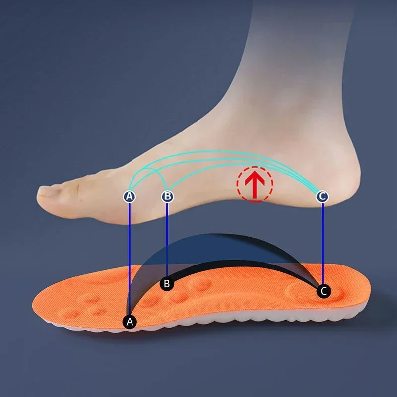 Plantillas deportivas 4D con tecnología Cloud — máxima comodidad y amortiguación al caminar y correr